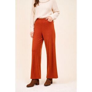 Vintage Kenny Classics Women’s Burnt Orange Knit Wide Leg Pants High Rise 18
